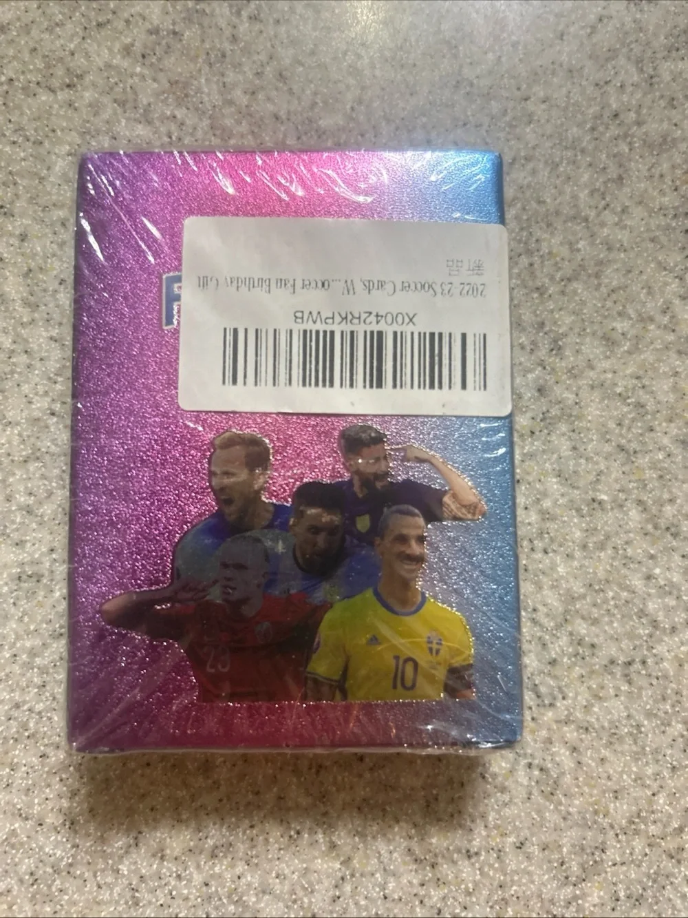 Pack of 55 World Football (Soccer) Stars Trading cards Rainbow Foil